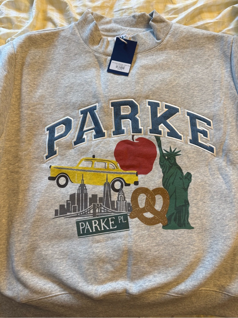 NYC Parke Pop Up XXL Gray Sweatshirt